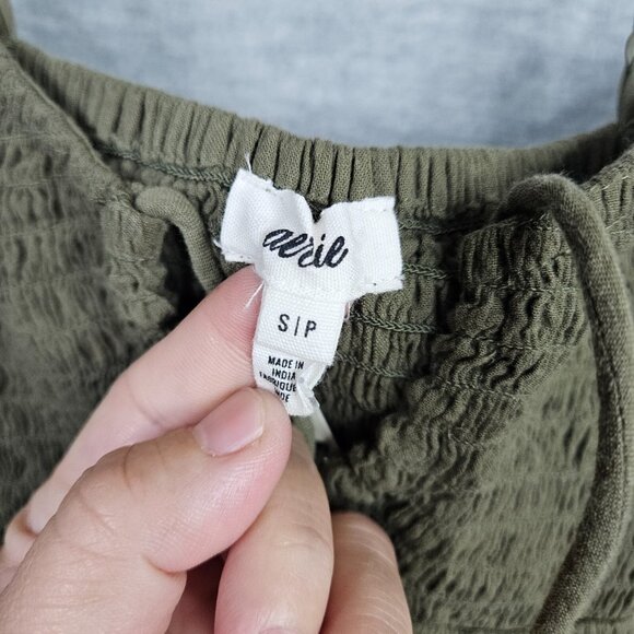 AERIE Women's Olive Green Pockets Jumpsuit Size S NEW - Picture 4 of 13